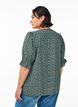 Skjortblus med halvl&aring;nga &auml;rmar, Gr&ouml;n, Model image number 2