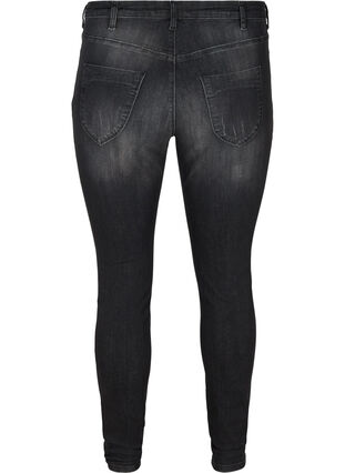 Amy Jeans med slitna detaljer, Grey Denim, Packshot image number 1