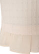 Strukturerad blus med volangkant, Vanilla, Packshot image number 3