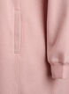 Kort sweatshirtkl&auml;nning med h&ouml;g krage och fickor, Rosa, Packshot image number 3