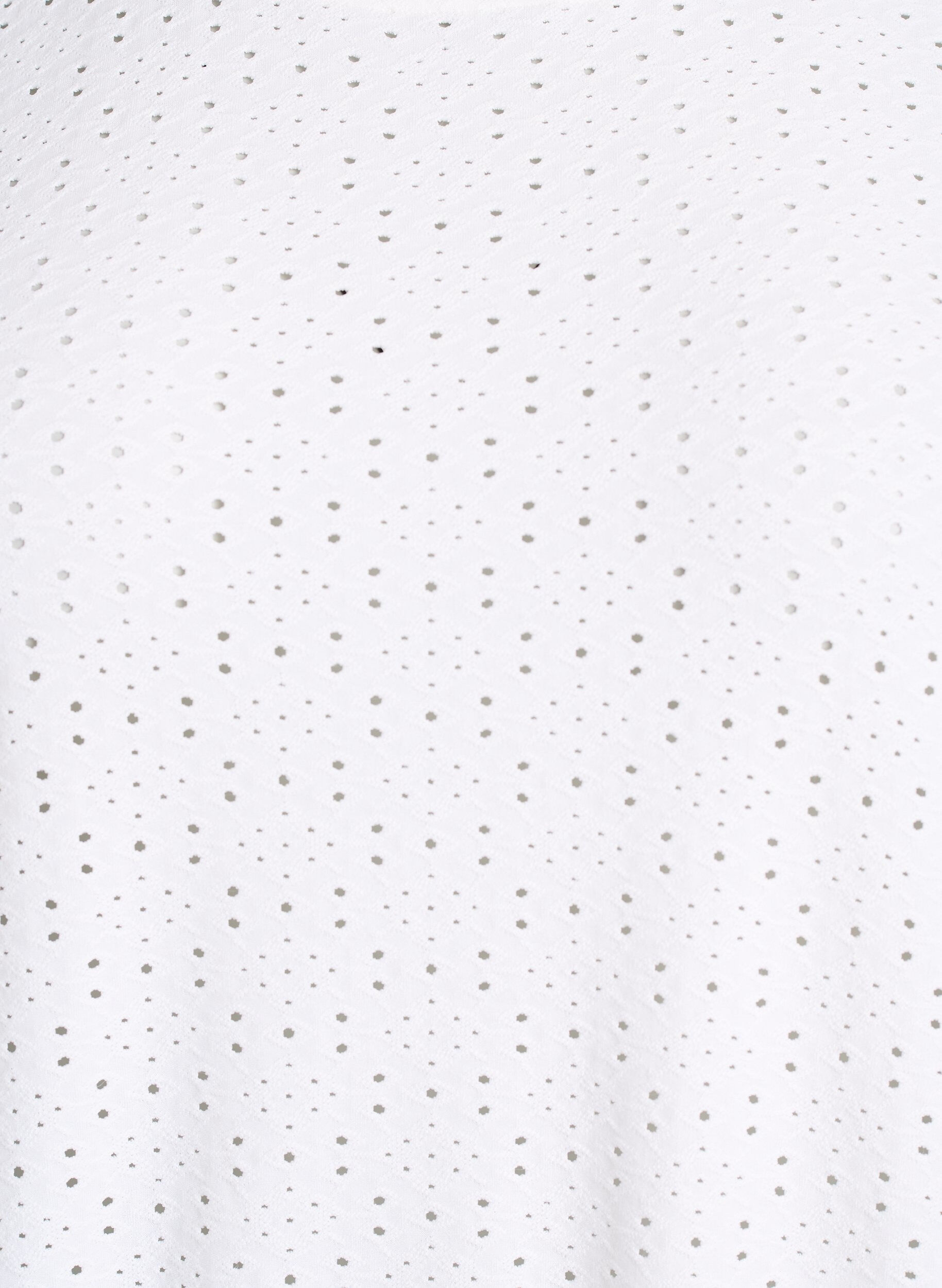 ZizziBlus med h&aring;lbroderi och ballongeffekt, Vit, Packshot image number 2