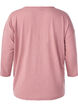 Jerseyblus med 3/4-&auml;rm, Rosa, Packshot image number 1