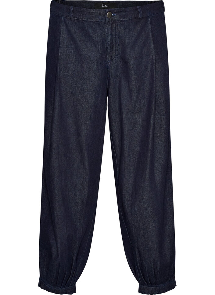 Balloon jeans med h&ouml;g midja, Bl&aring;, Packshot image number 0