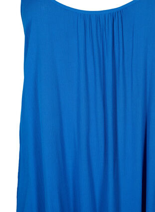 Enfärgad slipklänning i viskos, Victoria blue, Packshot image number 2