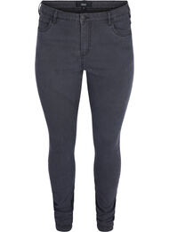 Super slim Amy jeans med hög midja, Grey Denim
