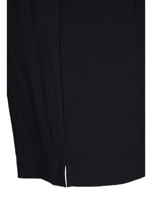 Lösa shorts i viskose, Black, Packshot image number 3