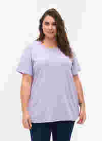 FLASH - T-shirt med rund hals, Lavender, Model