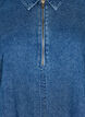 Kort denimkl&auml;nning med dragkedja och trekvarts&auml;rmar, Bl&aring;, Packshot image number 2