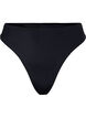 Bikinitrosa med string och normal midjehöjd, Svart, Packshot image number 0