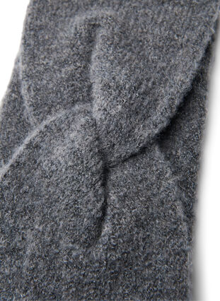 Stickat pannband, Grey, Packshot image number 2