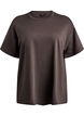 Oversized t-shirt i sweatmaterial, Brun, Packshot image number 0