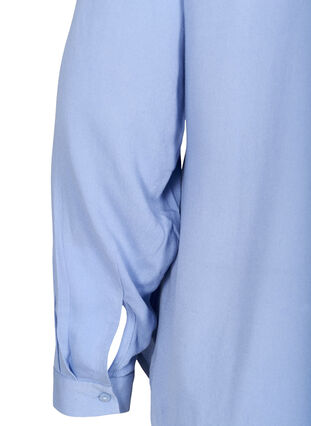 Viskosskjorta med bröstfickor, Blue Heron, Packshot image number 3