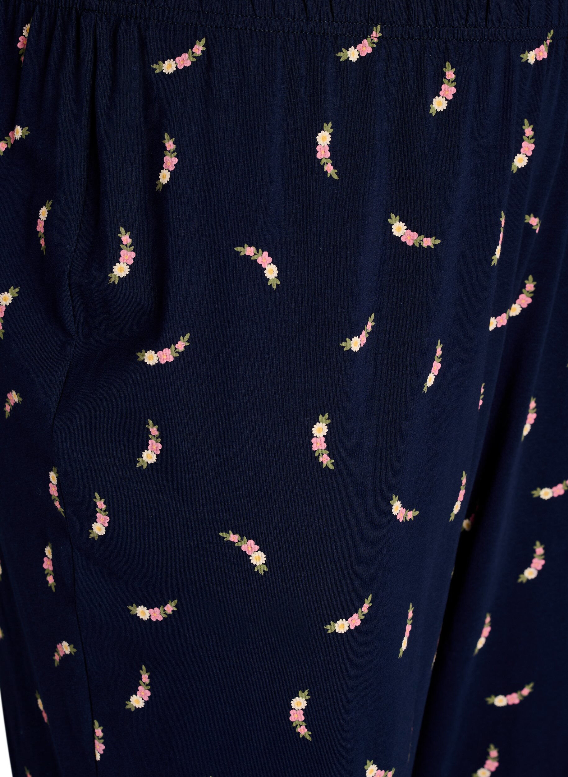 ZizziM&ouml;nstrade pyjamasbyxor, Bl&aring;, Packshot image number 2