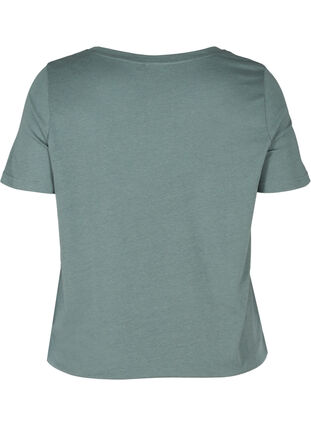 Kortärmad t-shirt med justerbar midja, Balsam Green, Packshot image number 1
