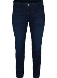 Sanna jeans med extra slim fit och normal midjehöjd, Dark blue