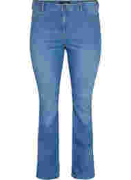 Ellen bootcut jeans med hög midja, Light blue