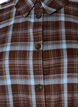 Kn&auml;l&aring;ng skjortkl&auml;nning med rutigt m&ouml;nster, Brun, Packshot image number 2