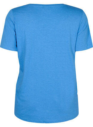 Kortärmad enkel t-shirt med v-ringning, Provence , Packshot image number 1