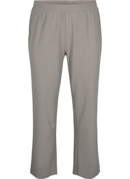 Byxor med rak passform, Beige