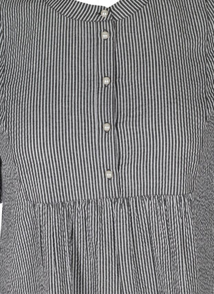 Bomullstunika med randigt tryck, Black Stripe, Packshot image number 2