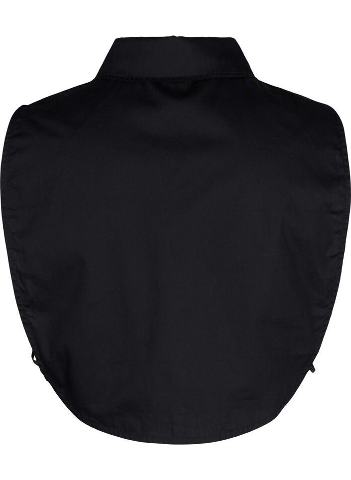Krage med spetsband, Black, Packshot image number 1