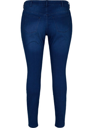 Super slim Amy jeans med resår i midjan, Dark blue, Packshot image number 1