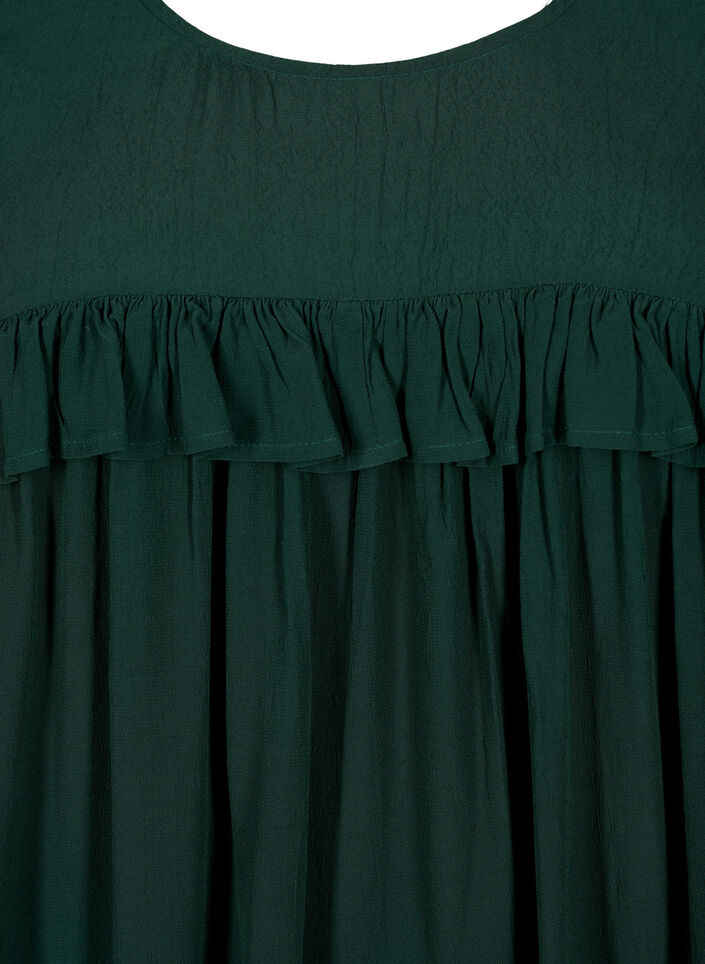 Tunika i viskos, med volanger, Scarab, Packshot image number 2