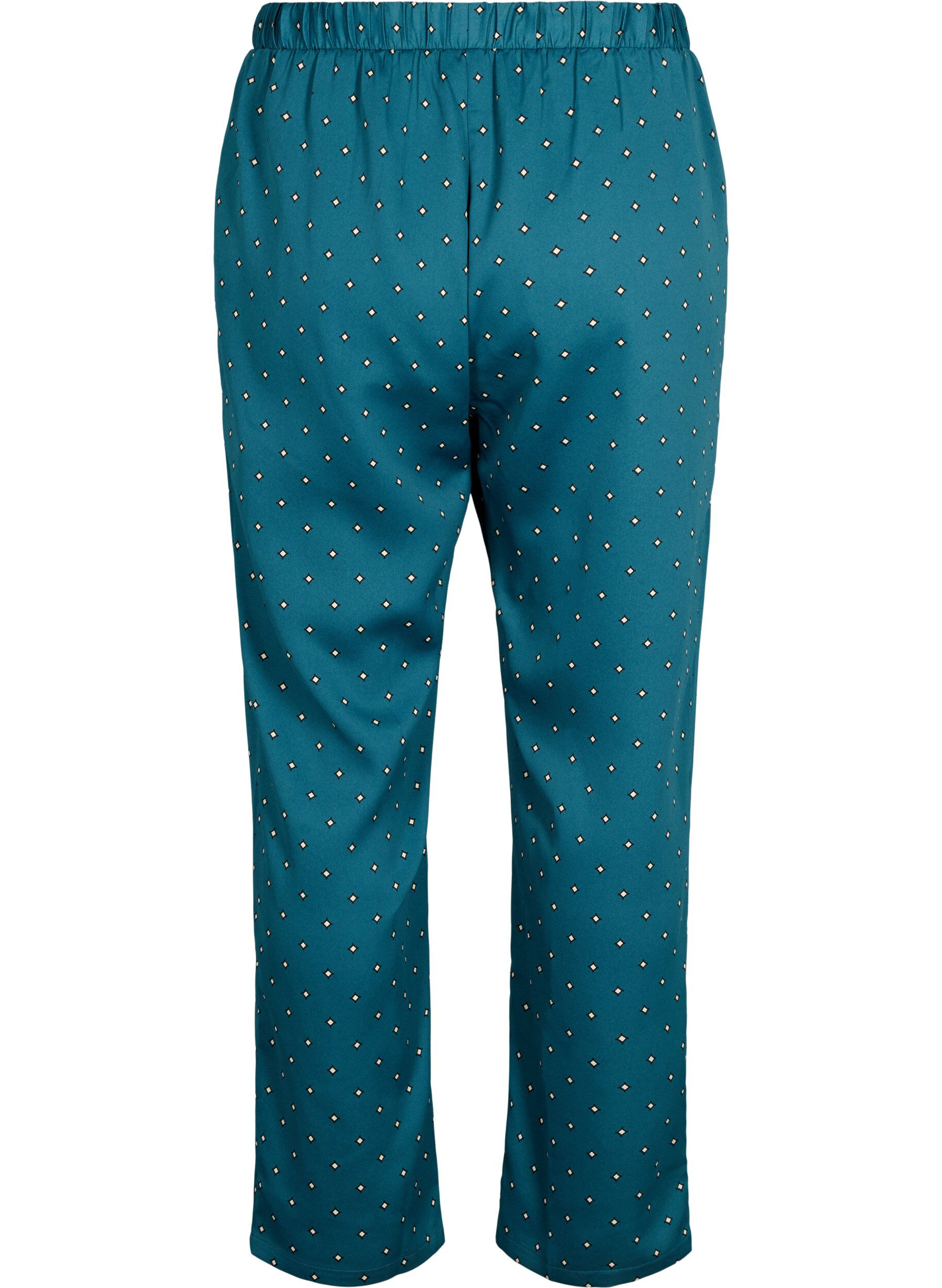 Zizzi Pyjamasbyxor med tryck, Balsam AOP, Packshot image number 1