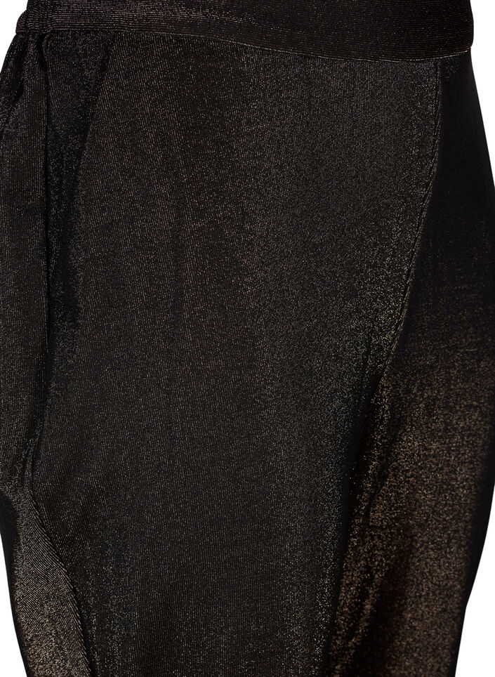Maddison-byxor med glitter, Black w. Lurex, Packshot image number 2