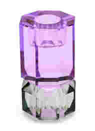Kristall ljusstake, Olive/Violet