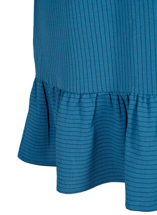 Randig klänning med volangdetaljer, Bluesteel Stripe, Packshot image number 3