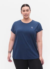 Kortärmad t-shirt för träning, Blue Wing Teal, Model