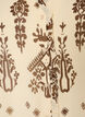Kl&auml;nning med ornamenttryck och volangkrage, Beige, Packshot image number 2