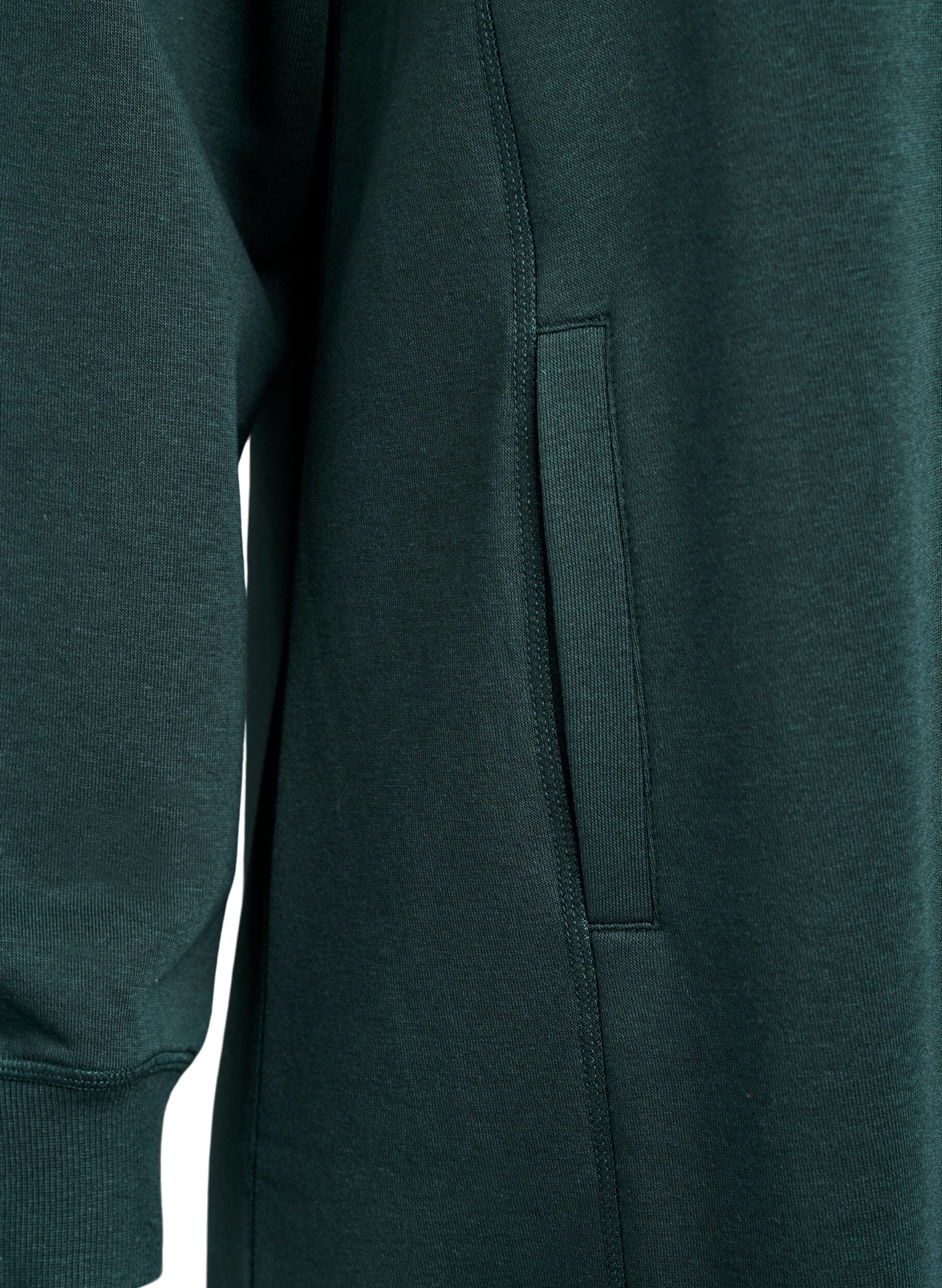 ZizziKort sweatshirtkl&auml;nning med h&ouml;g krage och fickor, Gr&ouml;n, Packshot image number 3