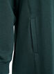 Kort sweatshirtkl&auml;nning med h&ouml;g krage och fickor, Gr&ouml;n, Packshot image number 3