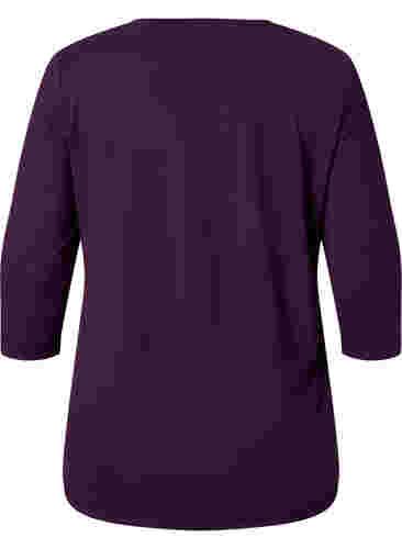 Träningströja med 3/4-ärmar, Purple Pennant, Packshot image number 1
