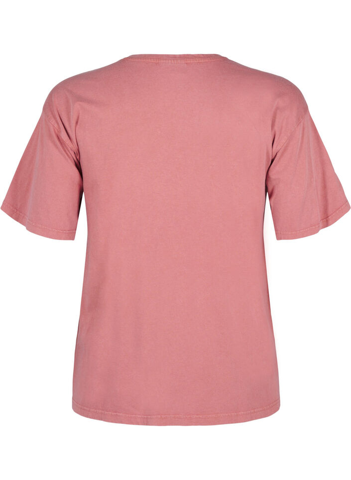 T-shirt med pärlor, Heather Rose Washed, Packshot image number 1