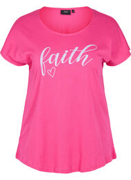 T-shirt i bomull med korta ärmar, Beetroot Pur Faith
