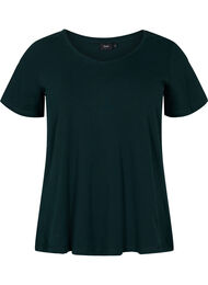 Enf&auml;rgad t-shirt i bomull, Gr&ouml;n