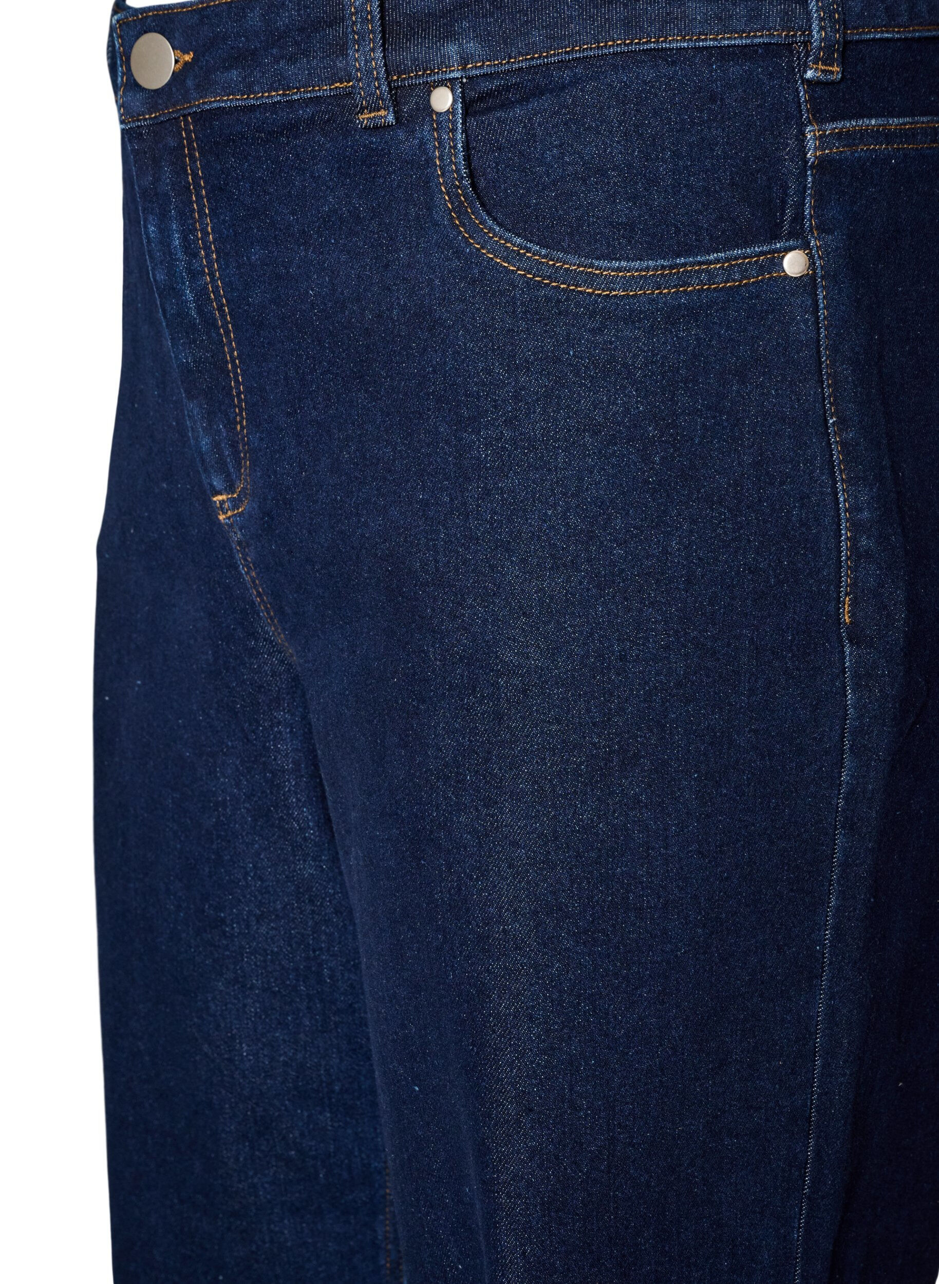ZizziMyra jeans med h&ouml;g midja och bred passform, Bl&aring;, Packshot image number 2