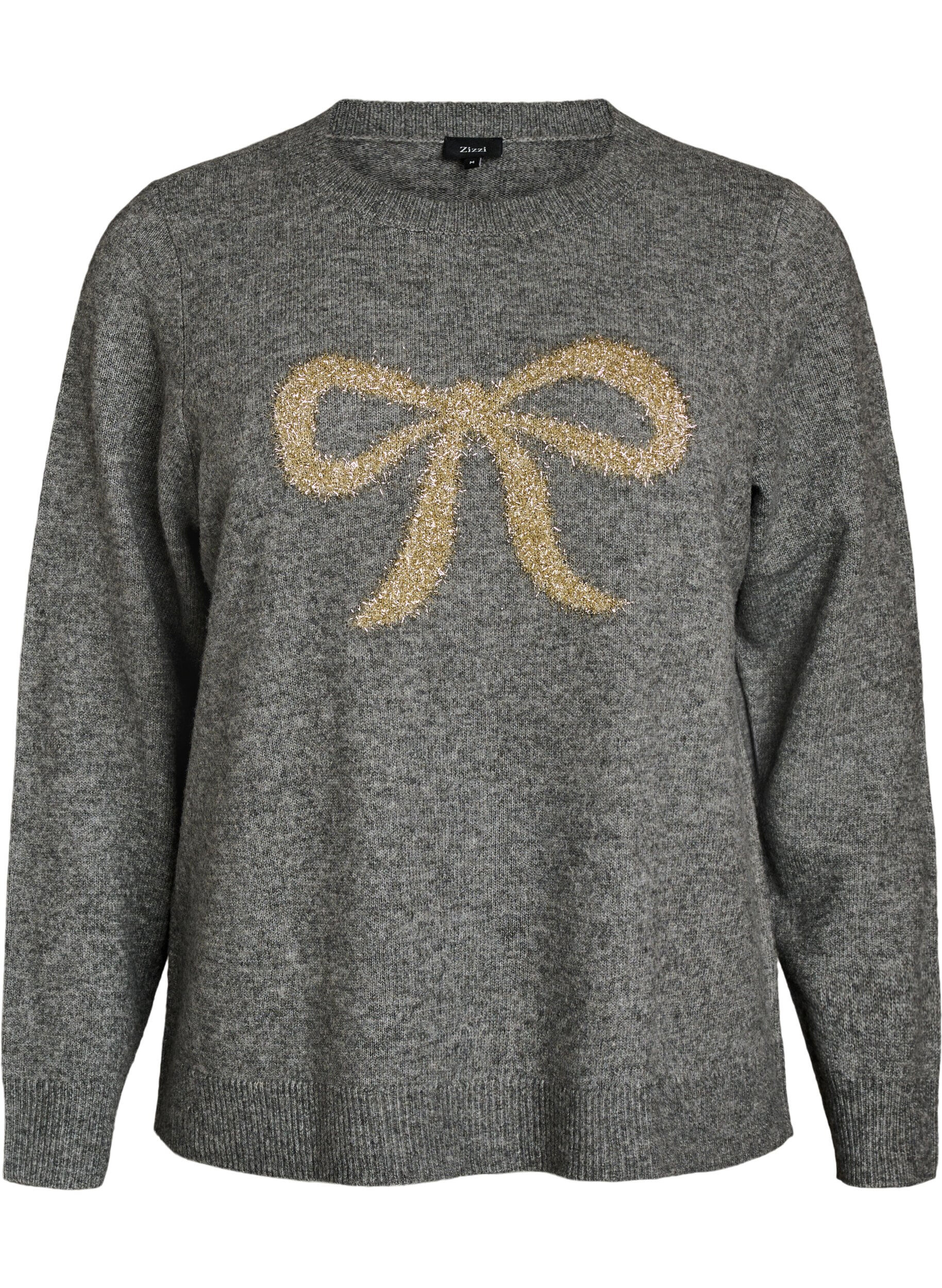 ZizziTr&ouml;ja med glitterrosett, Gr&aring;, Packshot image number 0