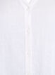 Lång skjorta i linne och viskos, Vit, Packshot image number 2