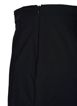Kort kjol med slits, Black, Packshot image number 2