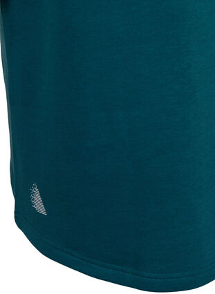 Långärmad sweatshirtklänning med huva, Deep Teal, Packshot image number 3
