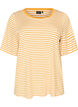 T-shirt i TENCEL&trade; Lyocell med r&auml;nder, Gul, Packshot image number 0