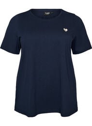 T-shirt med tryck, Bl&aring;