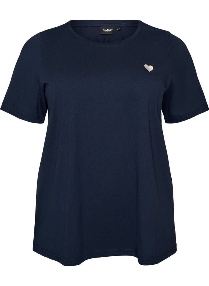 T-shirt med tryck, Bl&aring;, Packshot image number 0