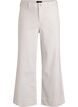 Myra jeans med h&ouml;g midja och bred passform, Vit, Packshot image number 0