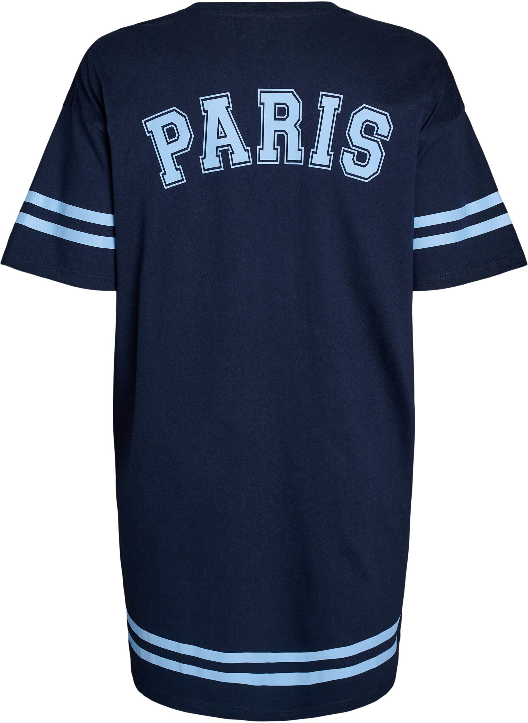 ZizziKort t-shirtkl&auml;nning med sportiga detaljer, Bl&aring;, Packshot image number 1