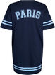 Kort t-shirtkl&auml;nning med sportiga detaljer, Bl&aring;, Packshot image number 1